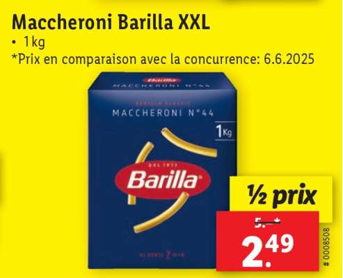 Maccheroni Barilla XXL