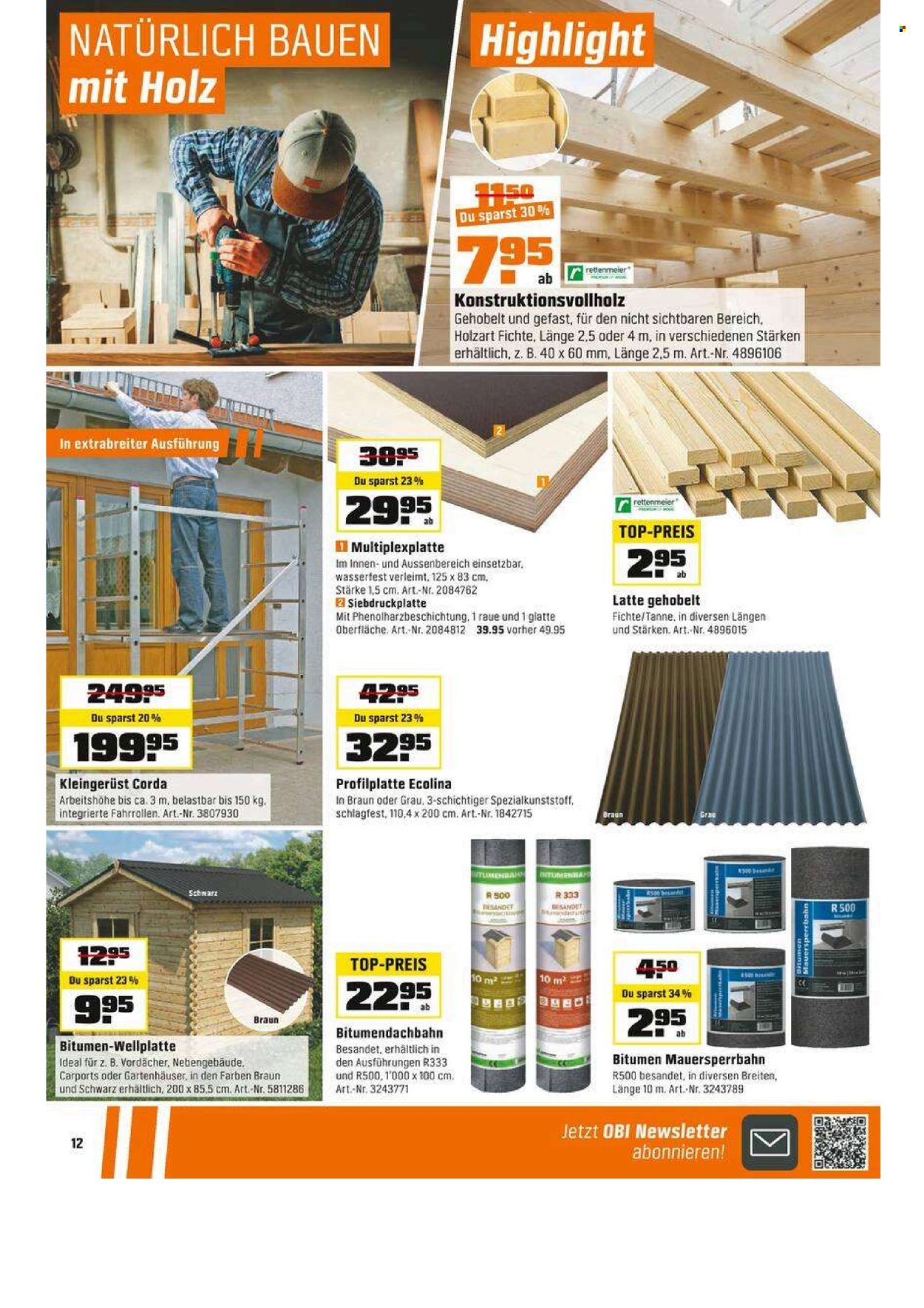 Catalogue OBI - 29.6.2025 - 19.7.2025. Page 12. Page 12