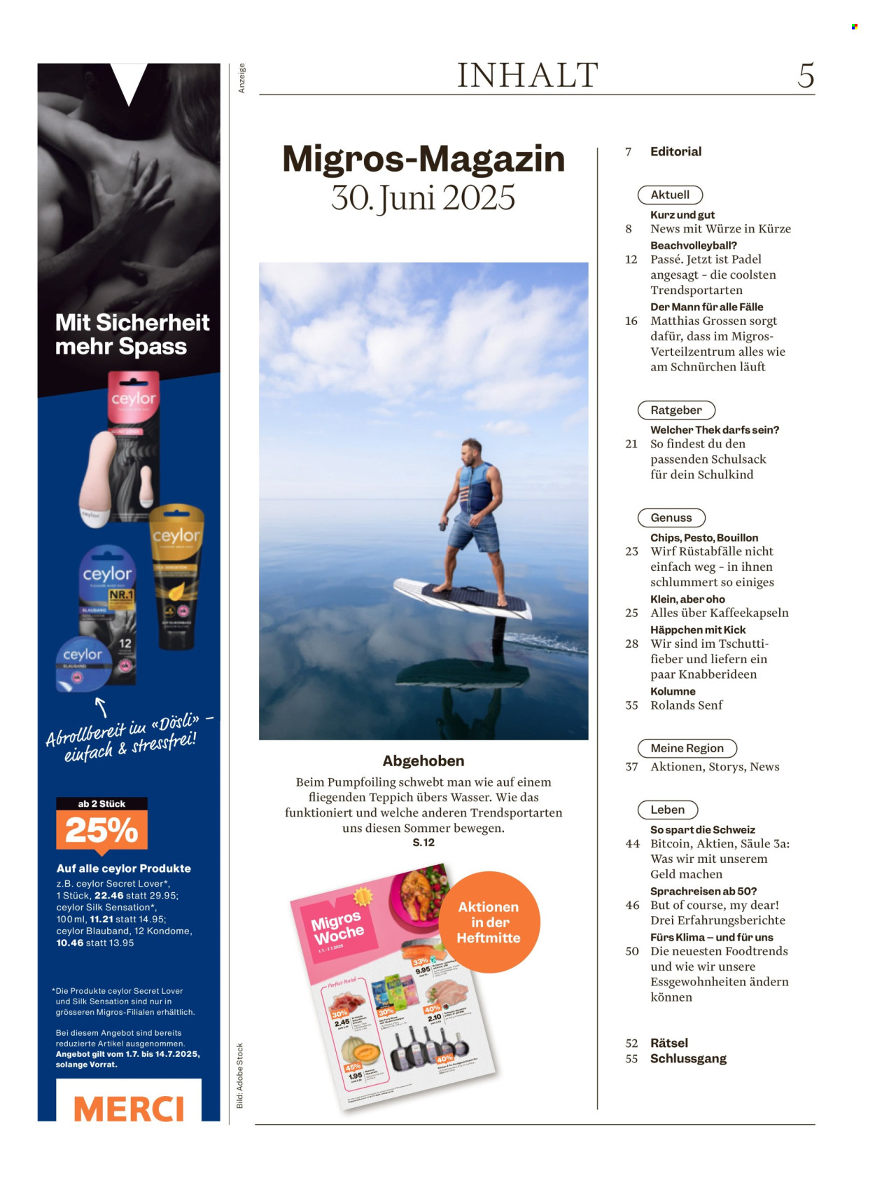 Catalogue Migros - 1.7.2025 - 7.7.2025. Page 5. Page 5