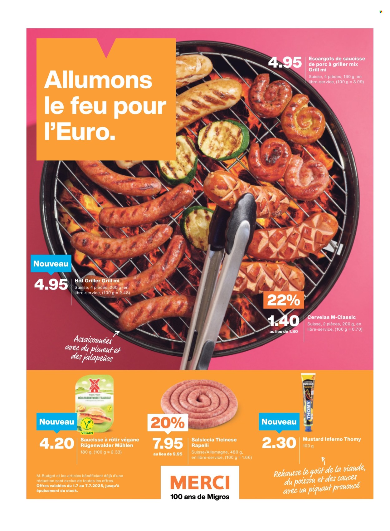 Catalogue Migros - 1.7.2025 - 7.7.2025. Page 4. Page 4