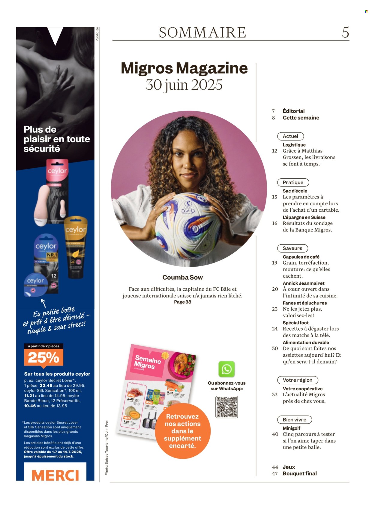 Catalogue Migros - 1.7.2025 - 7.7.2025. Page 5. Page 5
