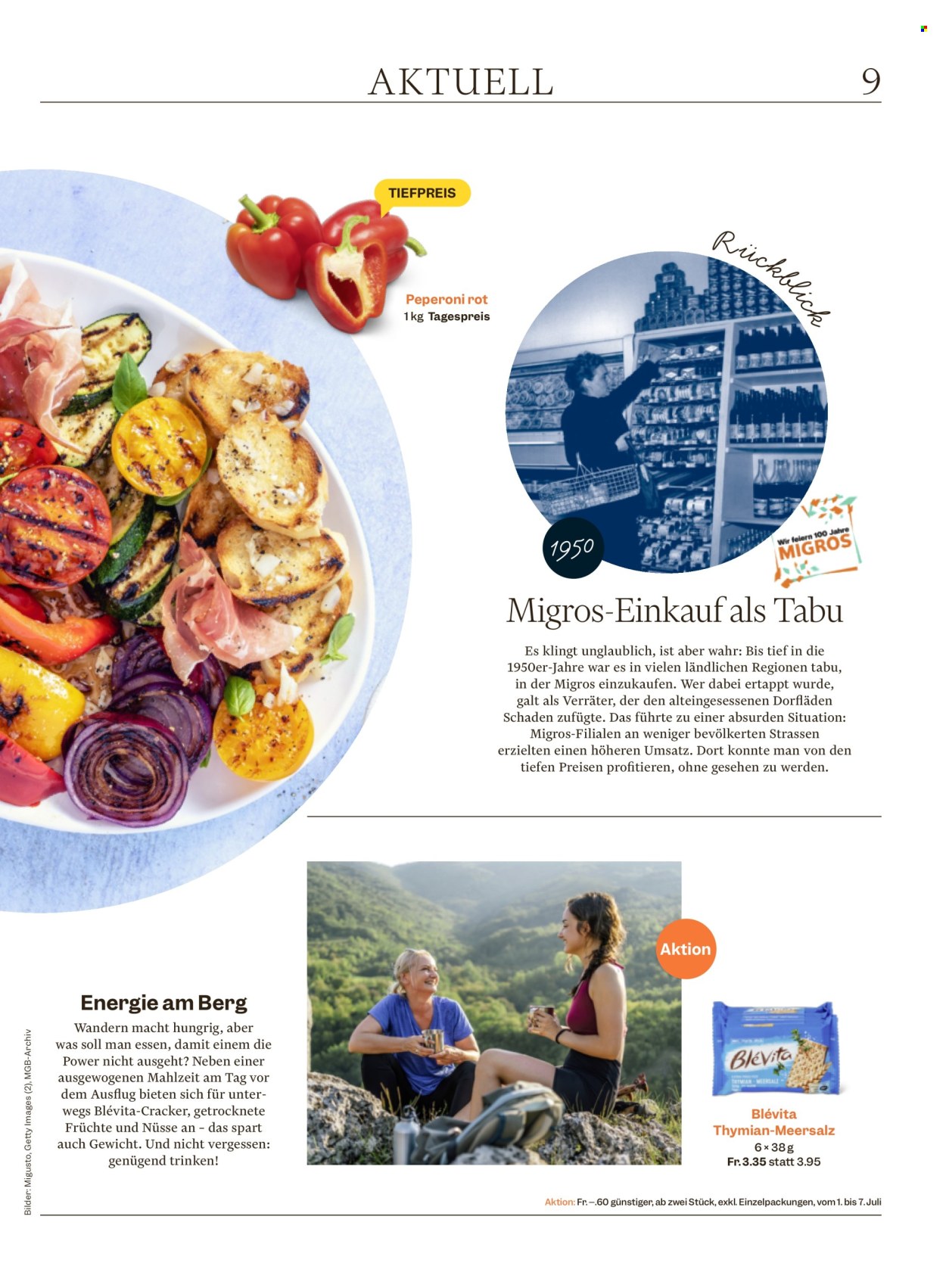 Catalogue Migros - 1.7.2025 - 7.7.2025. Page 9. Page 9