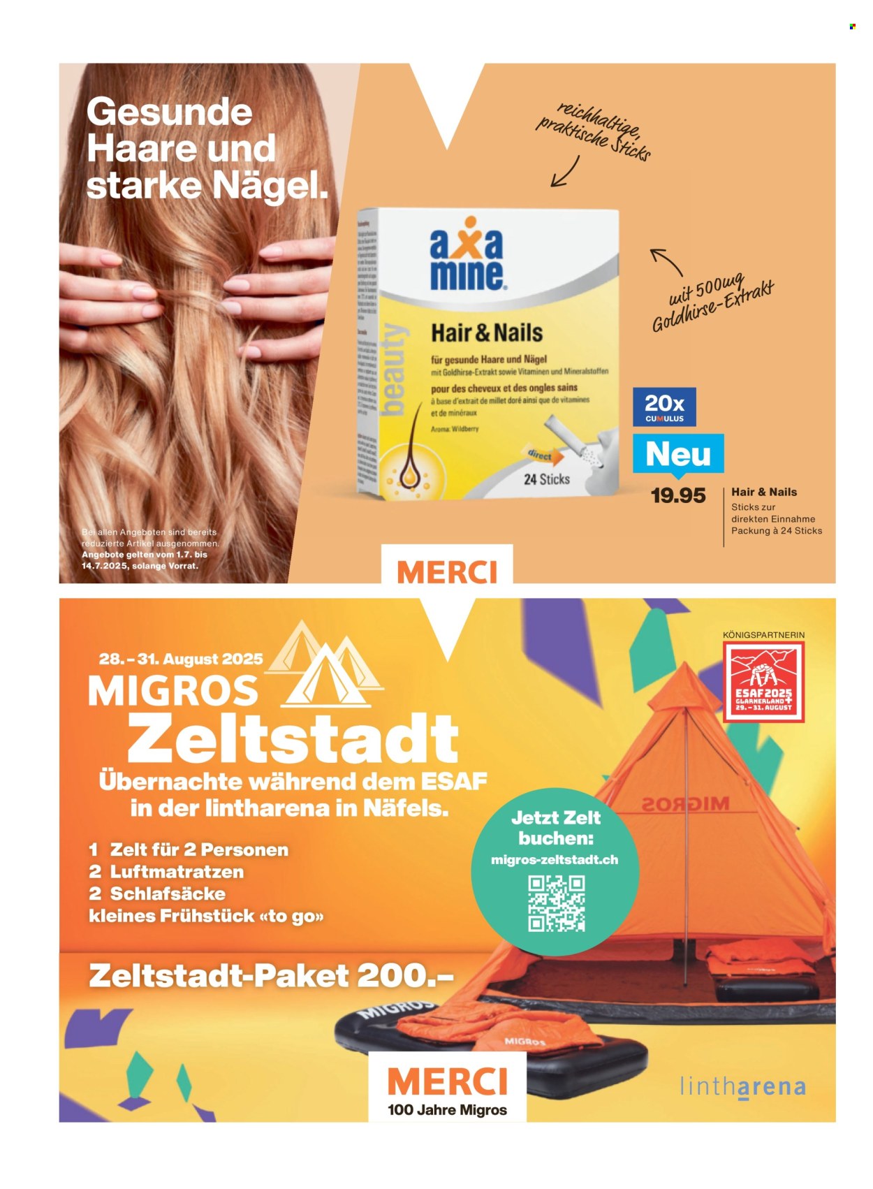 Catalogue Migros - 1.7.2025 - 7.7.2025. Page 22. Page 22