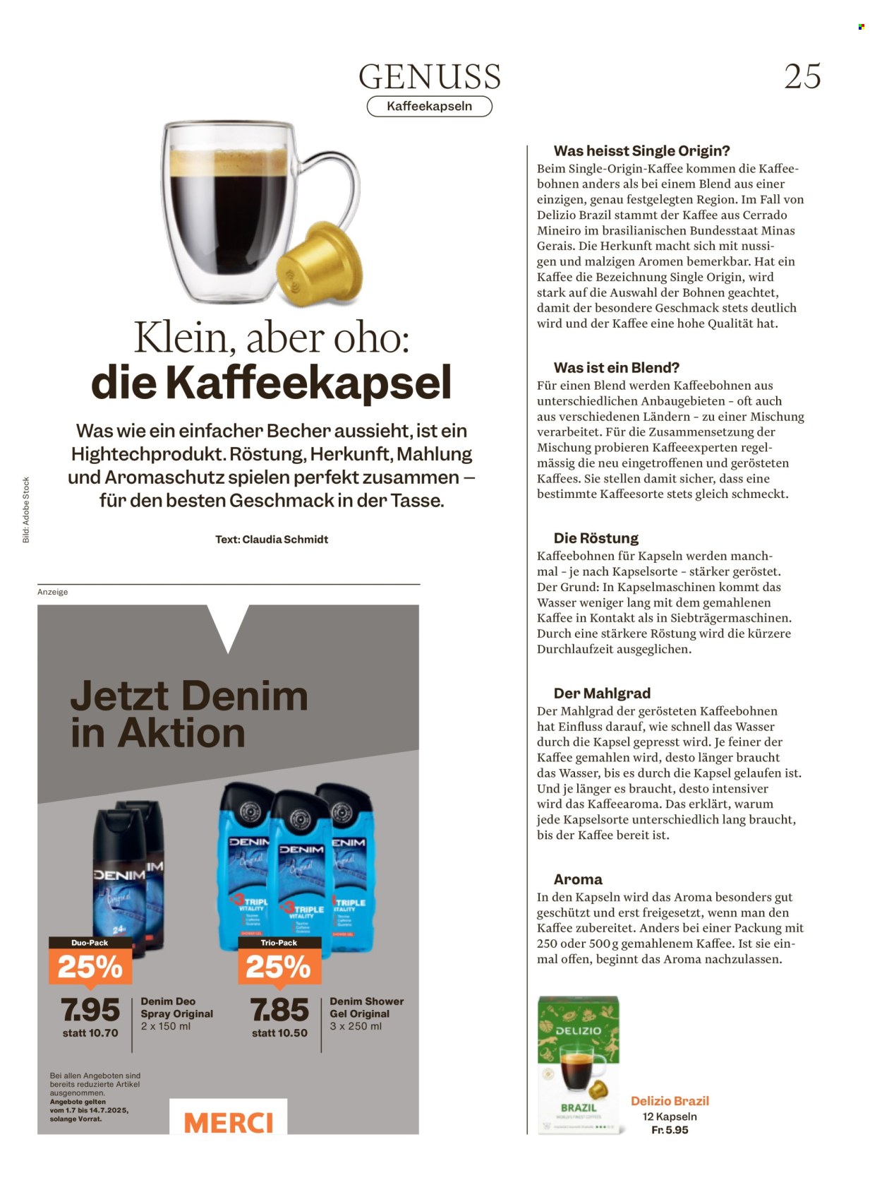 Catalogue Migros - 1.7.2025 - 7.7.2025. Page 25. Page 25
