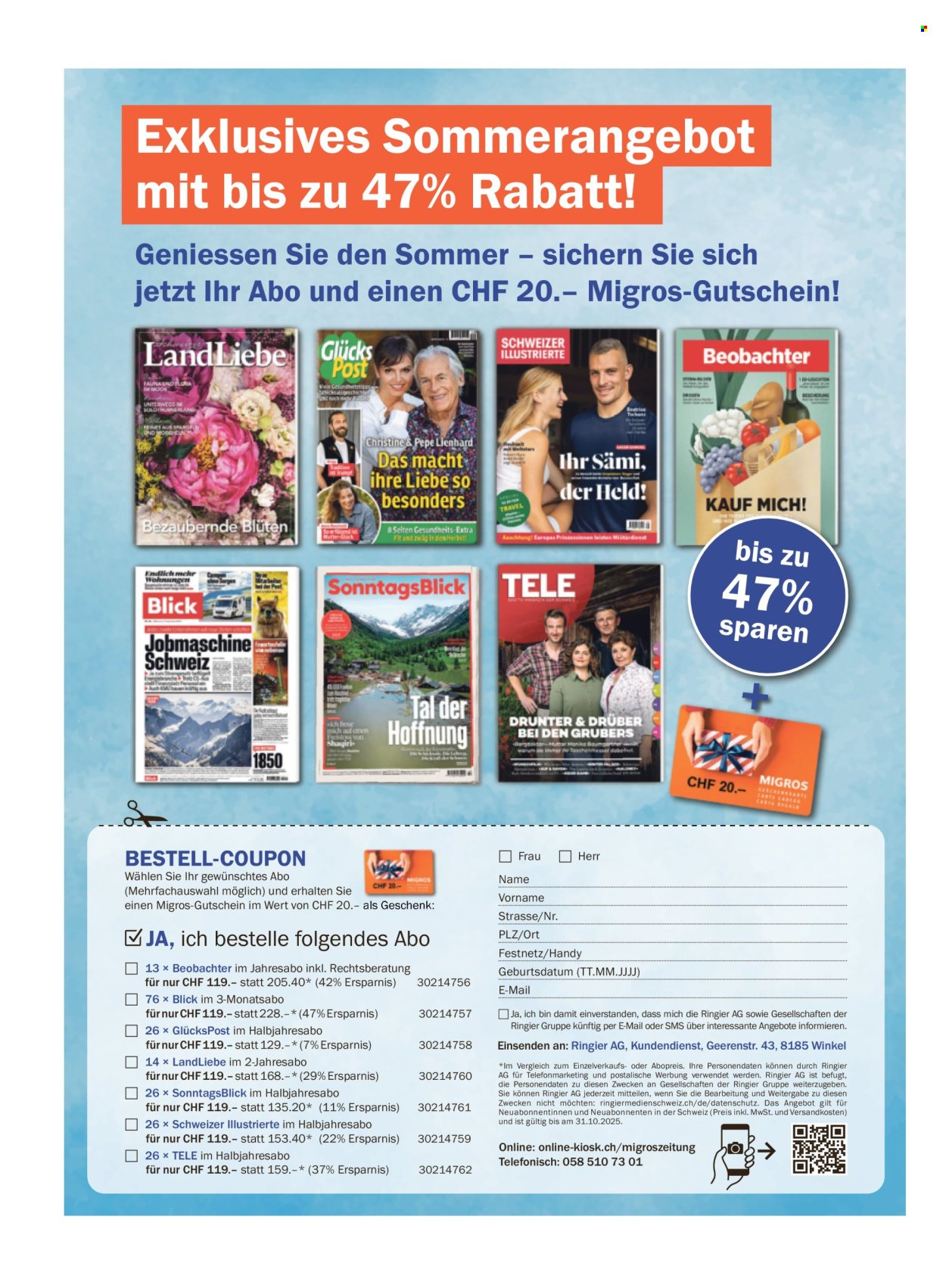 Catalogue Migros - 1.7.2025 - 7.7.2025. Page 36. Page 36