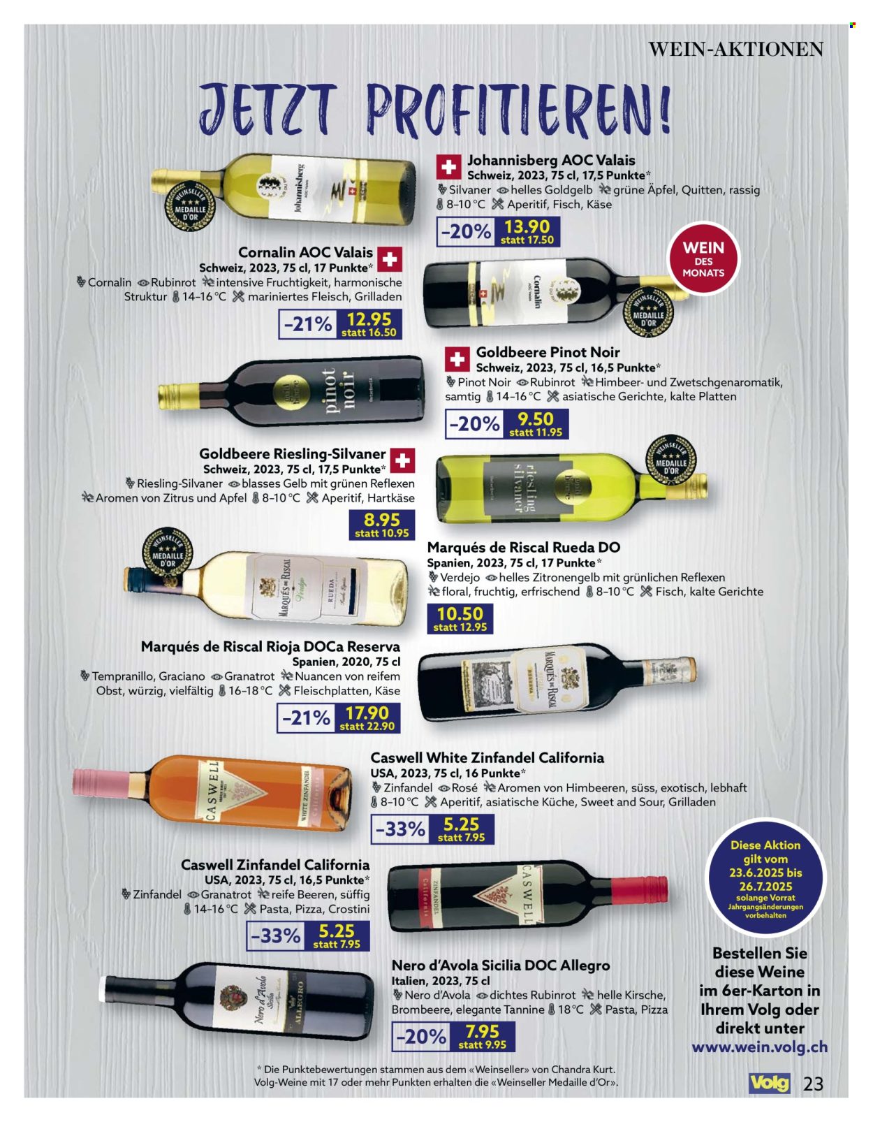 Catalogue Volg - 1.7.2025 - 31.7.2025. Page 23. Page 23