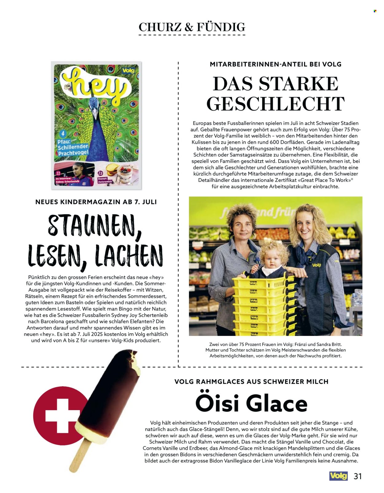 Catalogue Volg - 1.7.2025 - 31.7.2025. Page 31. Page 31