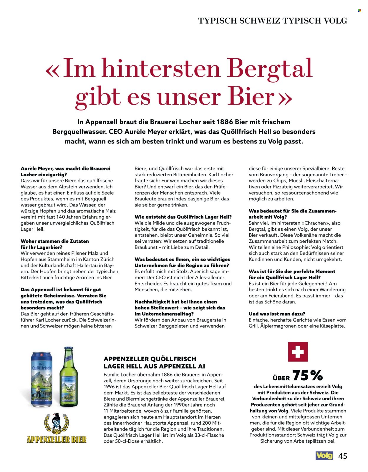 Catalogue Volg - 1.7.2025 - 31.7.2025. Page 45. Page 45