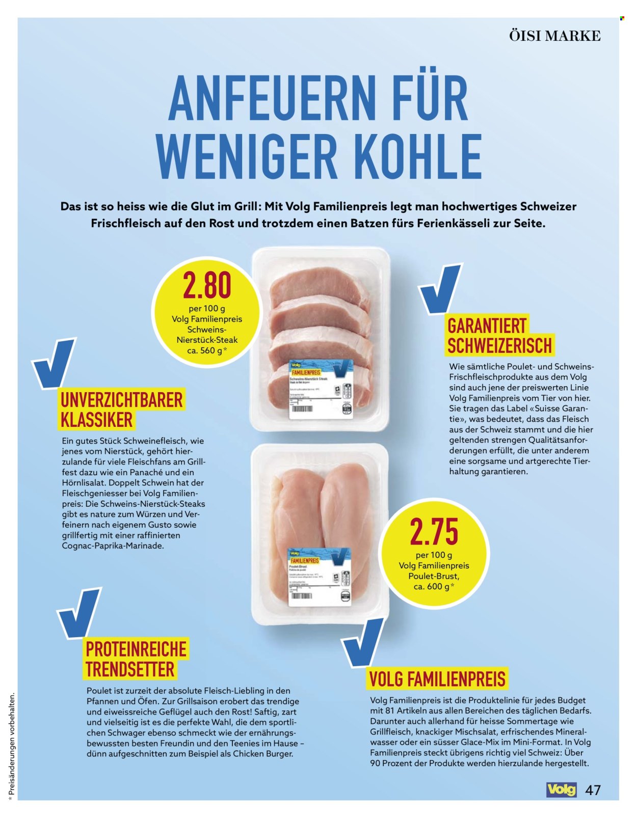 Catalogue Volg - 1.7.2025 - 31.7.2025. Page 47. Page 47
