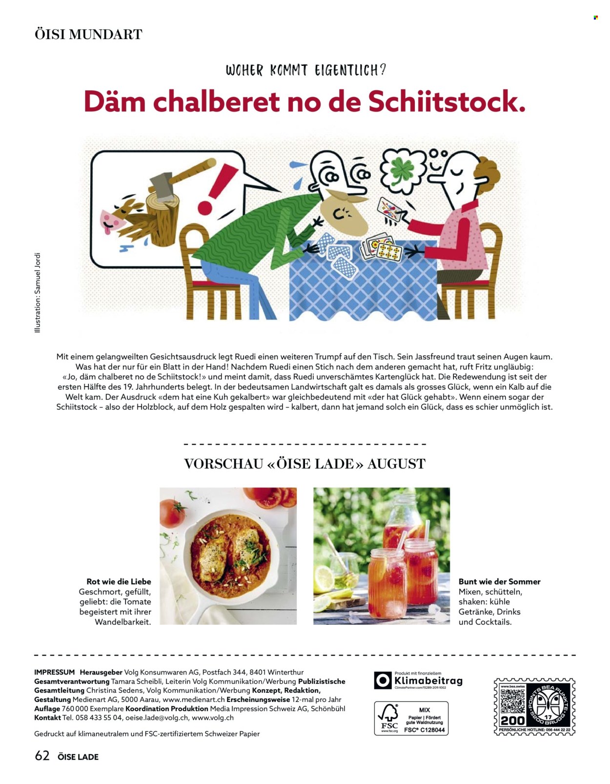 Catalogue Volg - 1.7.2025 - 31.7.2025. Page 62. Page 62