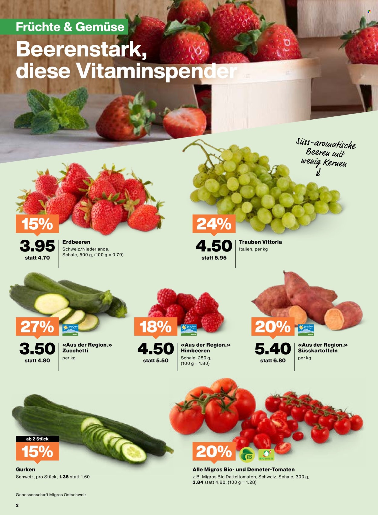 Catalogue Migros - 1.7.2025 - 7.7.2025. Page 2. Page 2