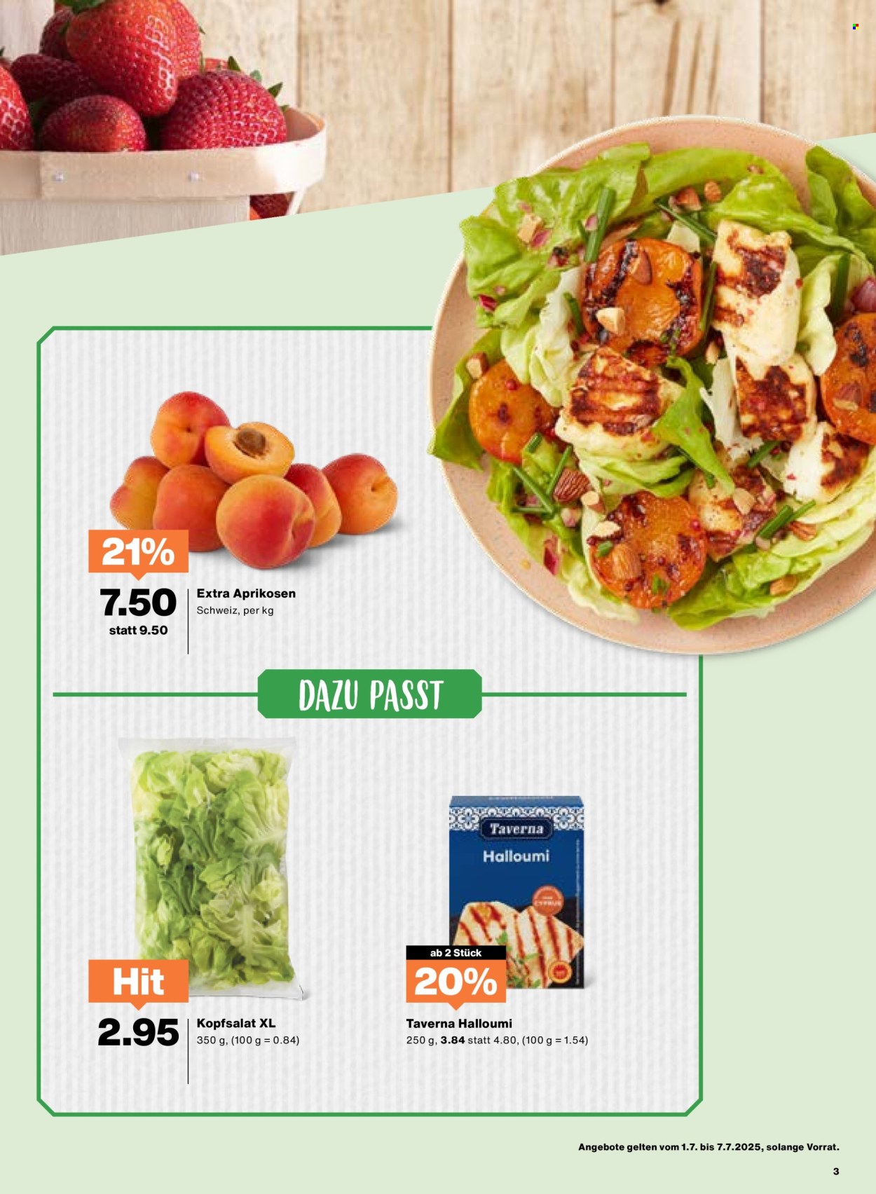 Catalogue Migros - 1.7.2025 - 7.7.2025. Page 3. Page 3