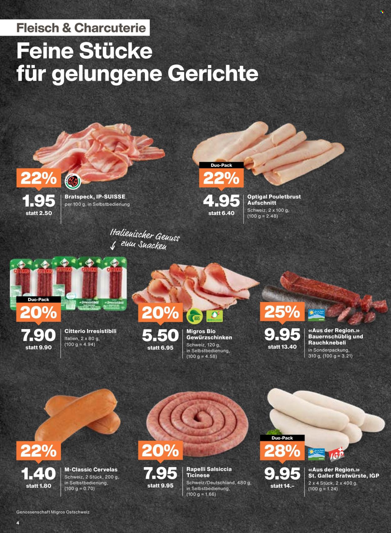 Catalogue Migros - 1.7.2025 - 7.7.2025. Page 4. Page 4