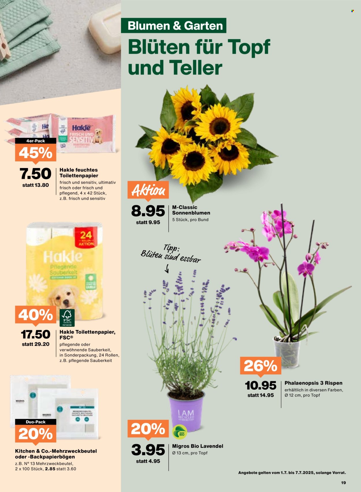 Catalogue Migros - 1.7.2025 - 7.7.2025. Page 19. Page 19