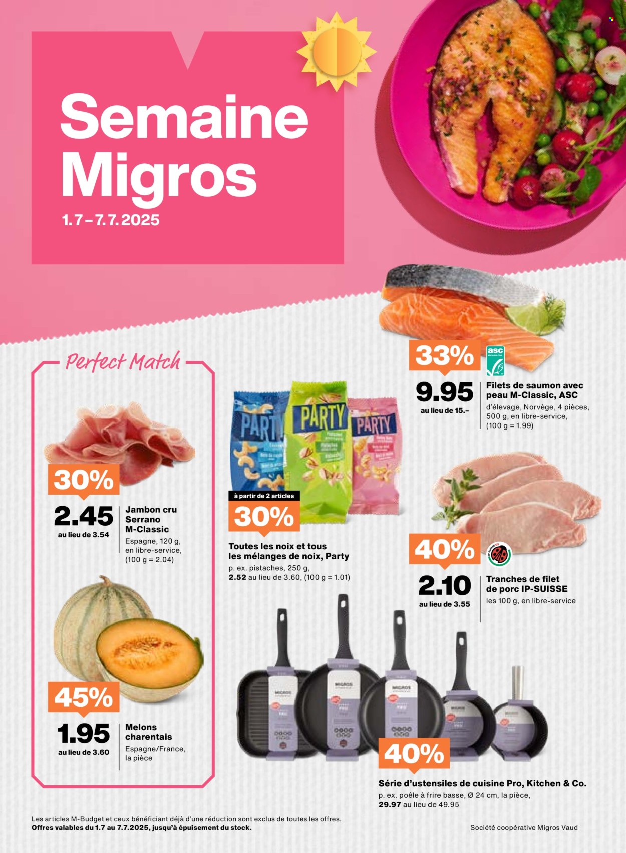 Catalogue Migros - 1.7.2025 - 7.7.2025. Page 1. Page 1