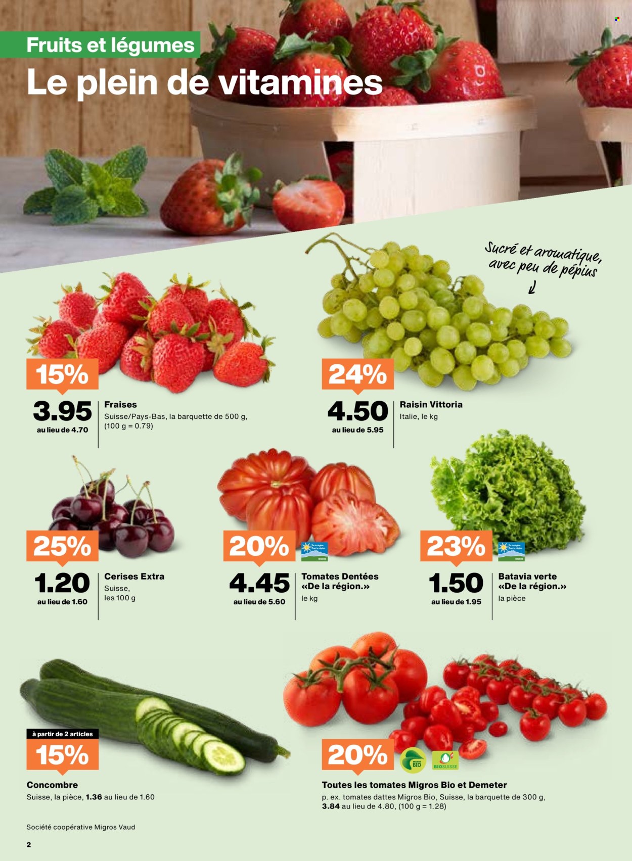 Catalogue Migros - 1.7.2025 - 7.7.2025. Page 2. Page 2