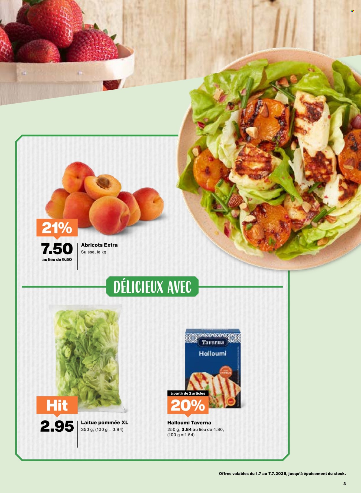 Catalogue Migros - 1.7.2025 - 7.7.2025. Page 3. Page 3