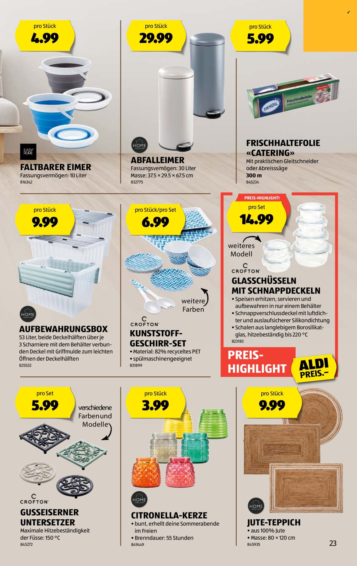 Catalogue Aldi - 10.7.2025 - 16.7.2025. Page 23. Page 23