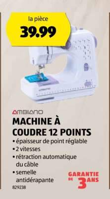 MACHINE À COUDRE 12 POINTS