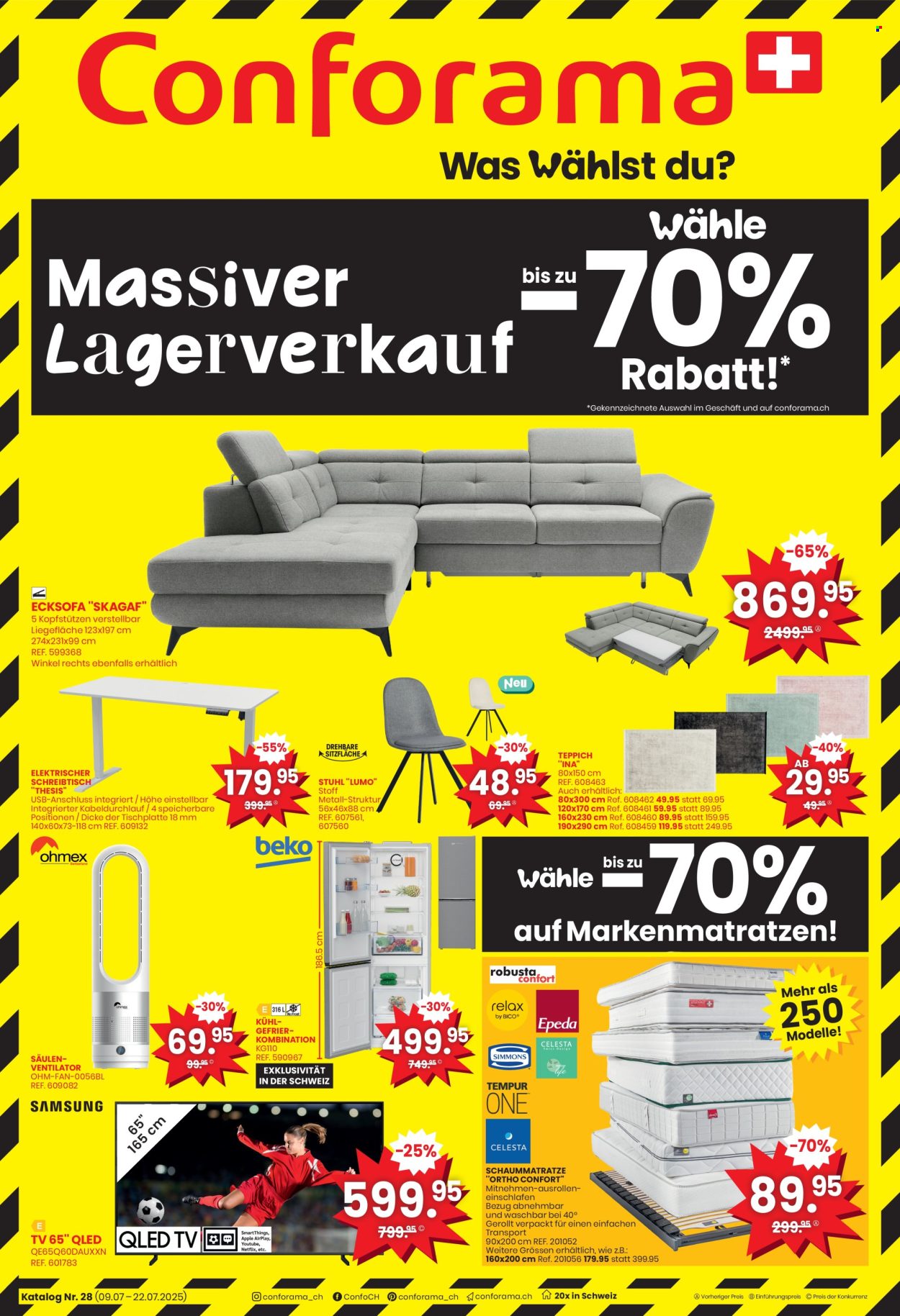 Catalogue Conforama - 9.7.2025 - 22.7.2025. Page 1. Page 1