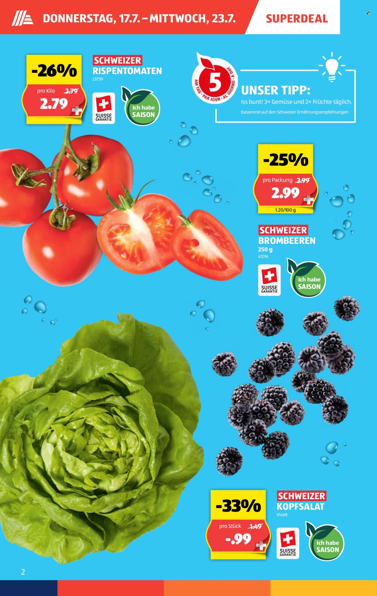 Catalogue Aldi - 17.7.2025 - 23.7.2025. Page 2. Page 2