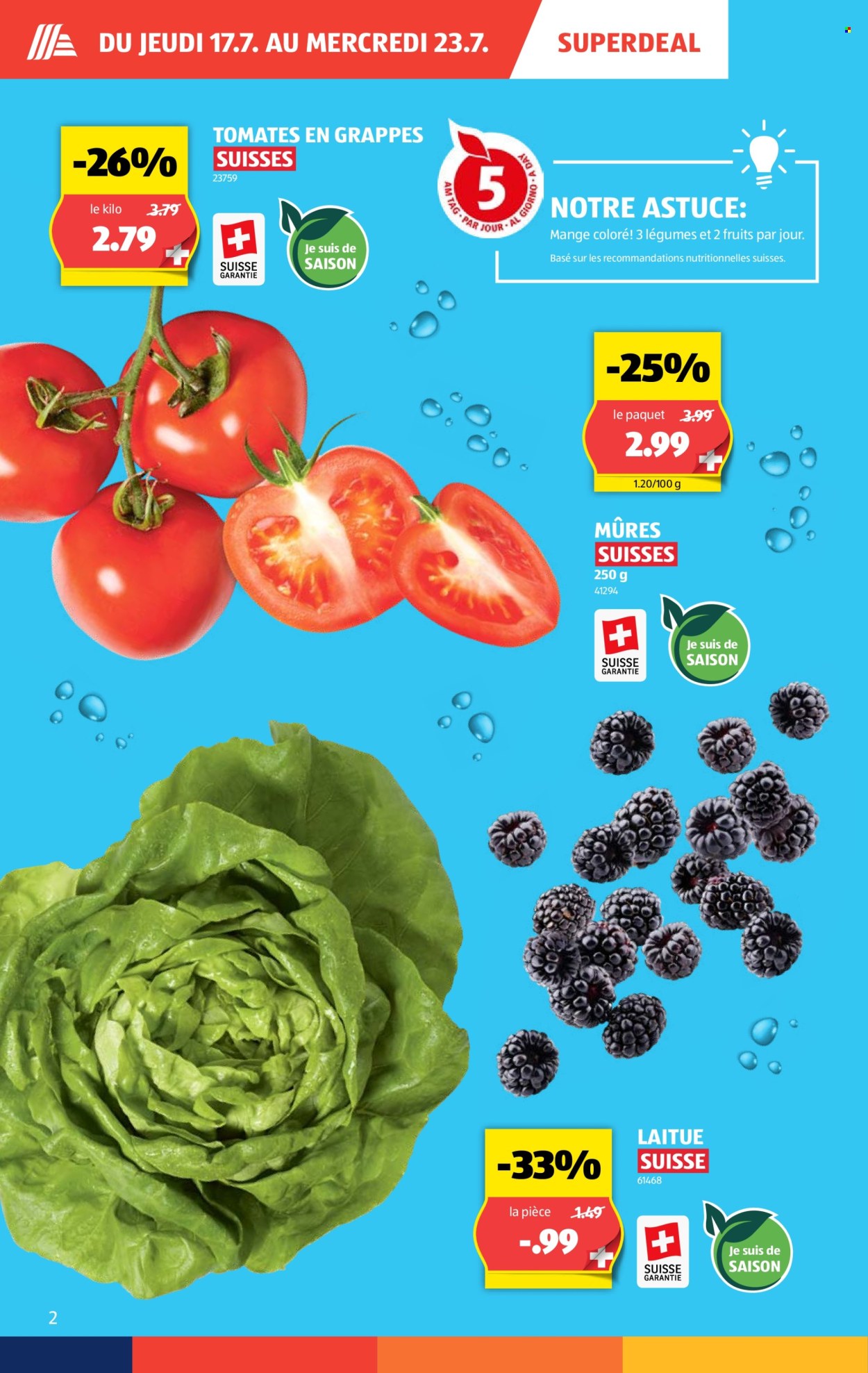Catalogue Aldi - 17.7.2025 - 23.7.2025. Page 2. Page 2