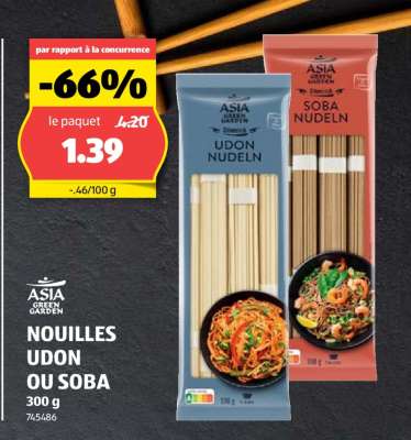 NOUILLES UDON OU SOBA
