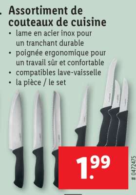 Assortiment de couteaux de cuisine