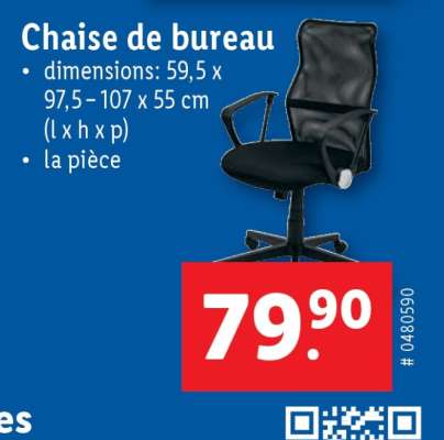 Chaise de bureau
