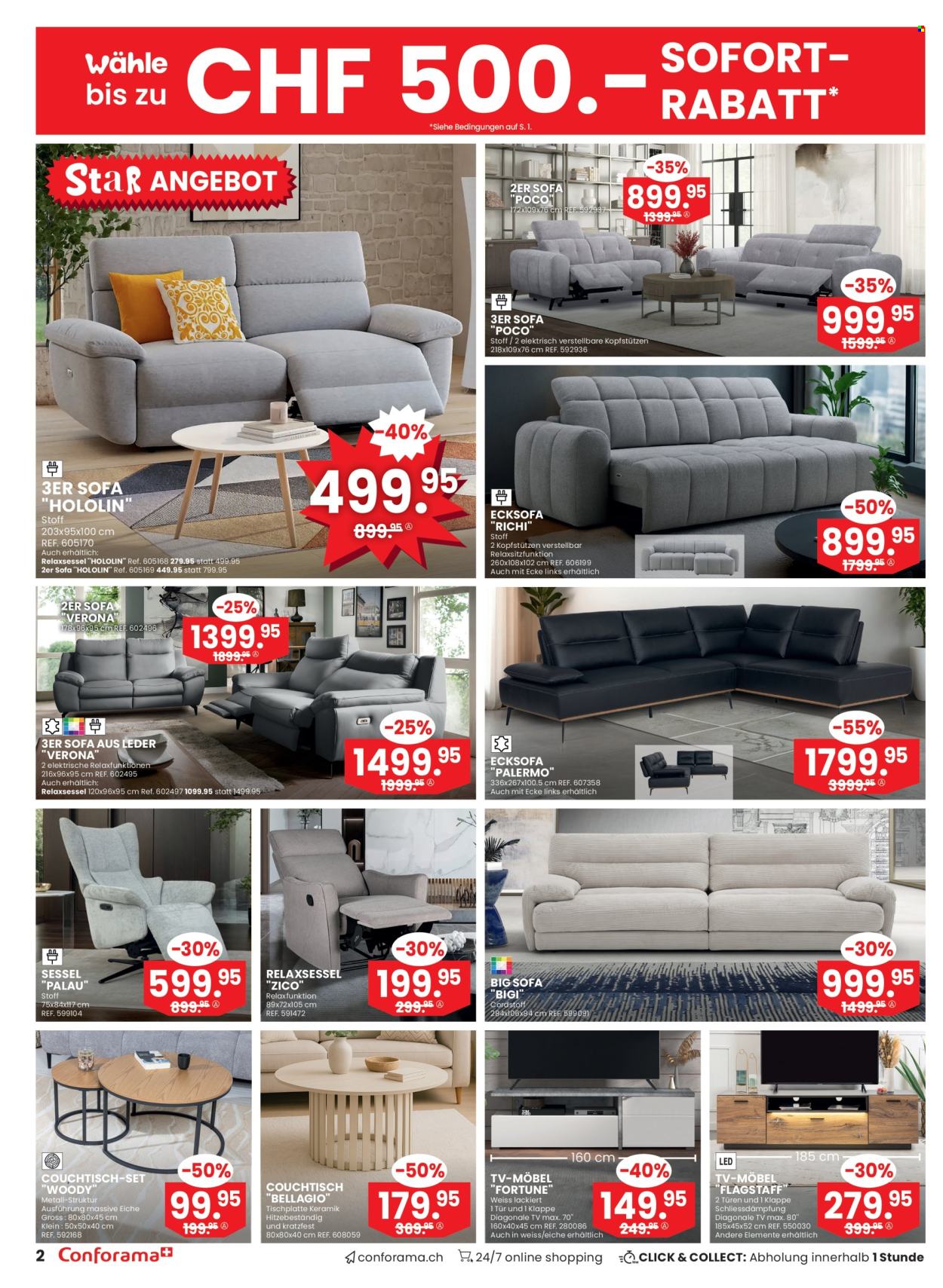 Catalogue Conforama - 23.7.2025 - 5.8.2025. Page 2. Page 2