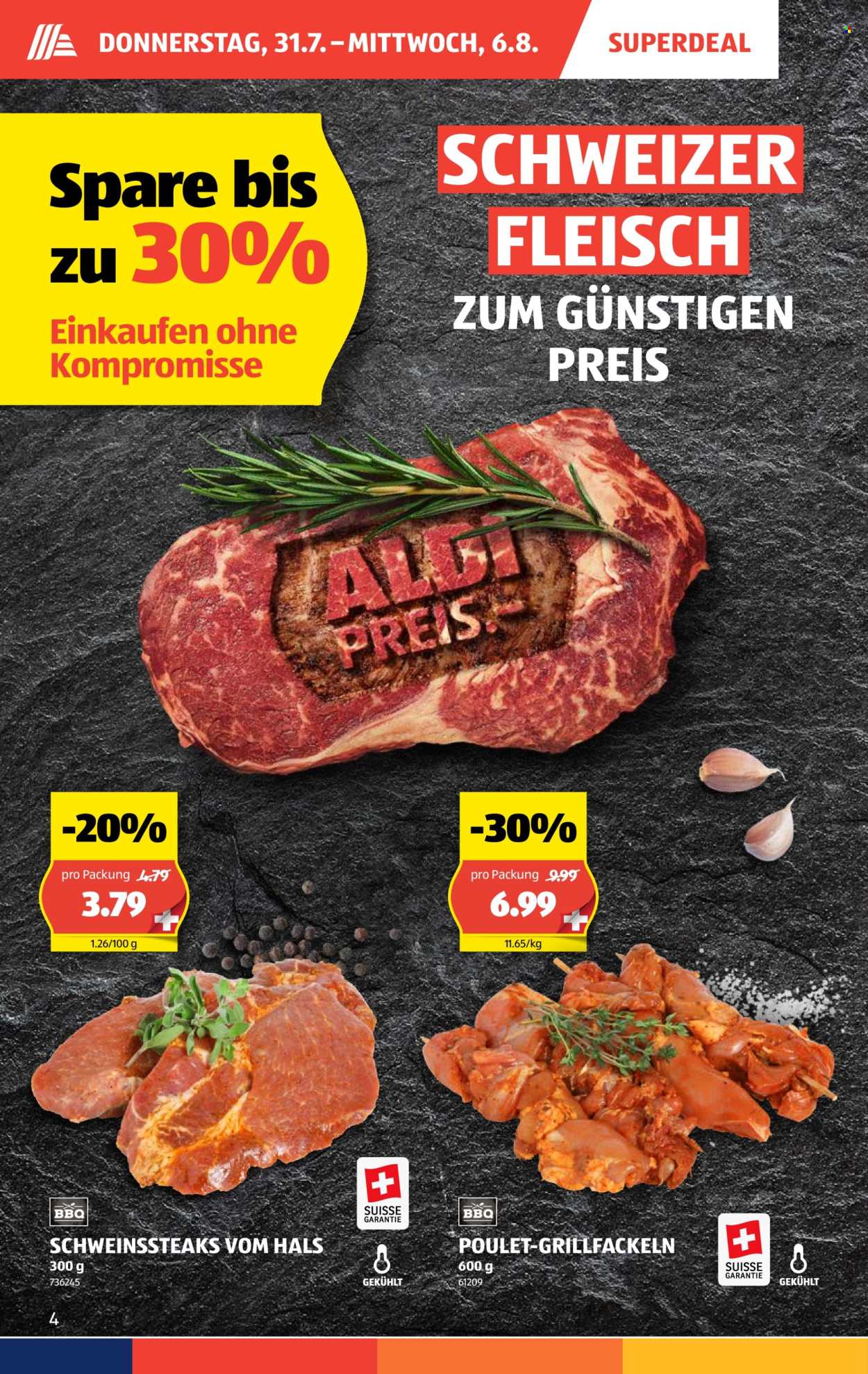 Catalogue Aldi - 31.7.2025 - 6.8.2025. Page 4. Page 4