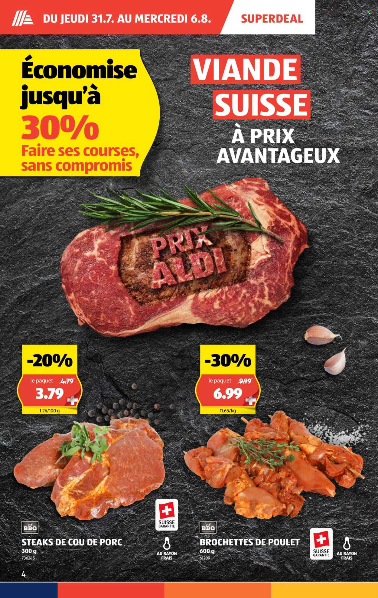 Catalogue Aldi - 31.7.2025 - 6.8.2025. Page 4. Page 4