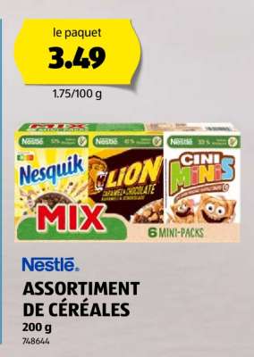 Nestlé ASSORTIMENT DE CÉRÉALES