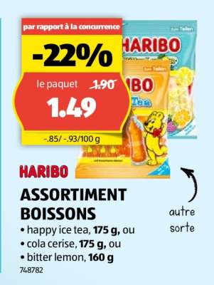 HARIBO ASSORTIMENT BOISSONS