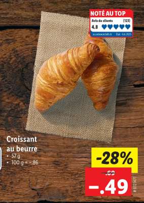 Croissant au beurre
