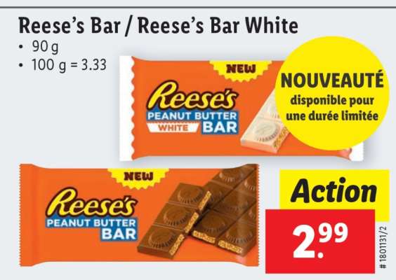 Reese’s Bar / Reese’s Bar White