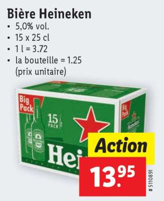Bière Heineken