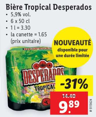 Bière Tropical Desperados