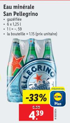 Eau minérale San Pellegrino