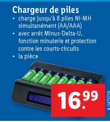 Chargeur de piles
