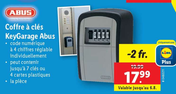 Coffre à clés KeyGarage Abus