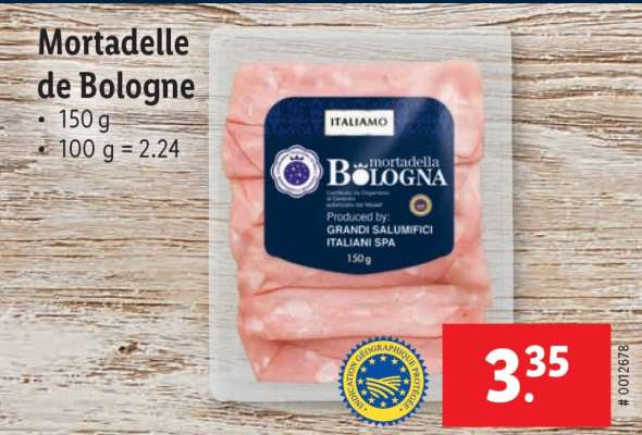 Mortadelle de Bologne