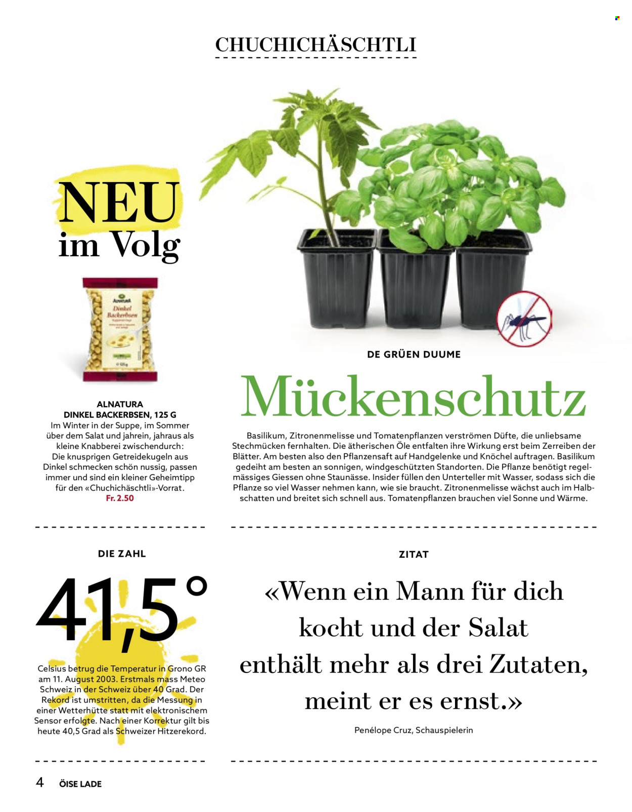 Catalogue Volg - 1.8.2025 - 31.8.2025. Page 4. Page 4