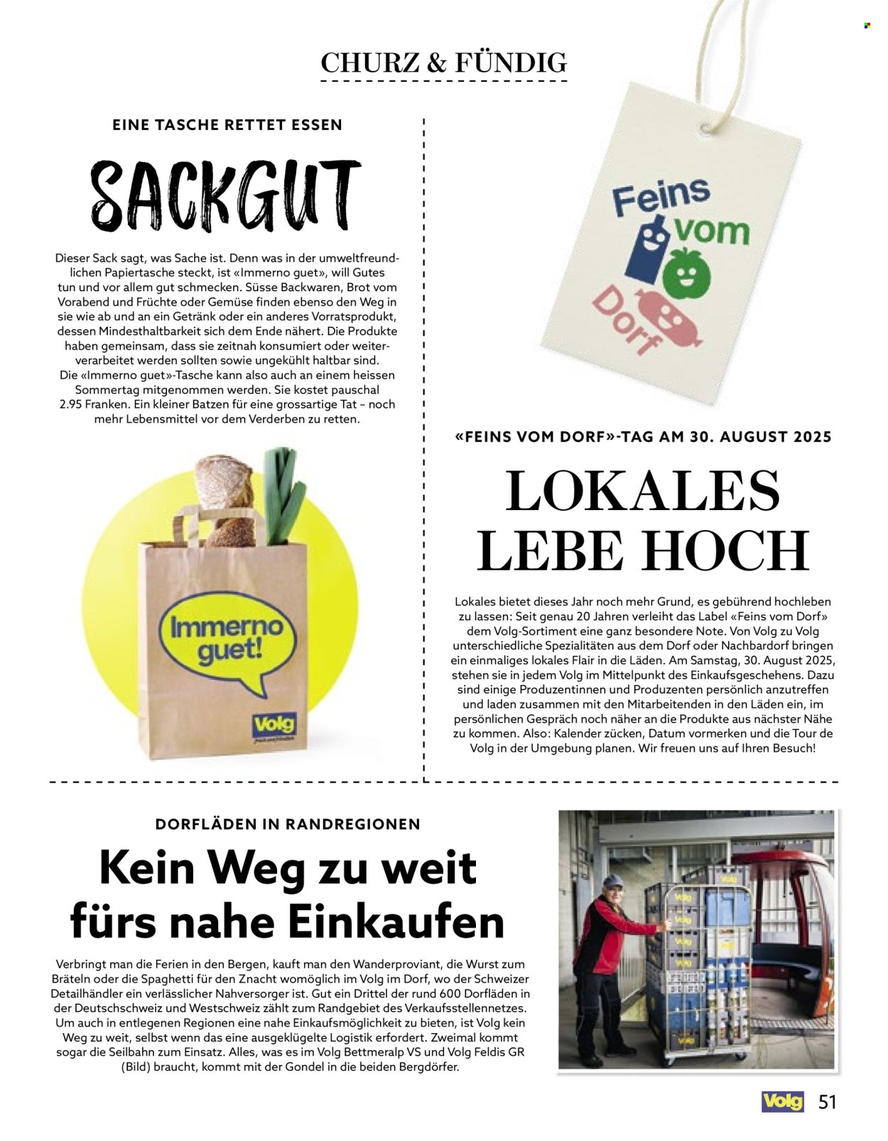 Catalogue Volg - 1.8.2025 - 31.8.2025. Page 51. Page 51