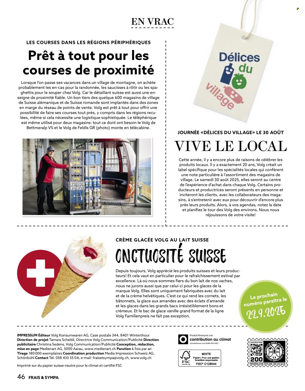 Catalogue Volg - 1.8.2025 - 31.8.2025. Page 46. Page 46