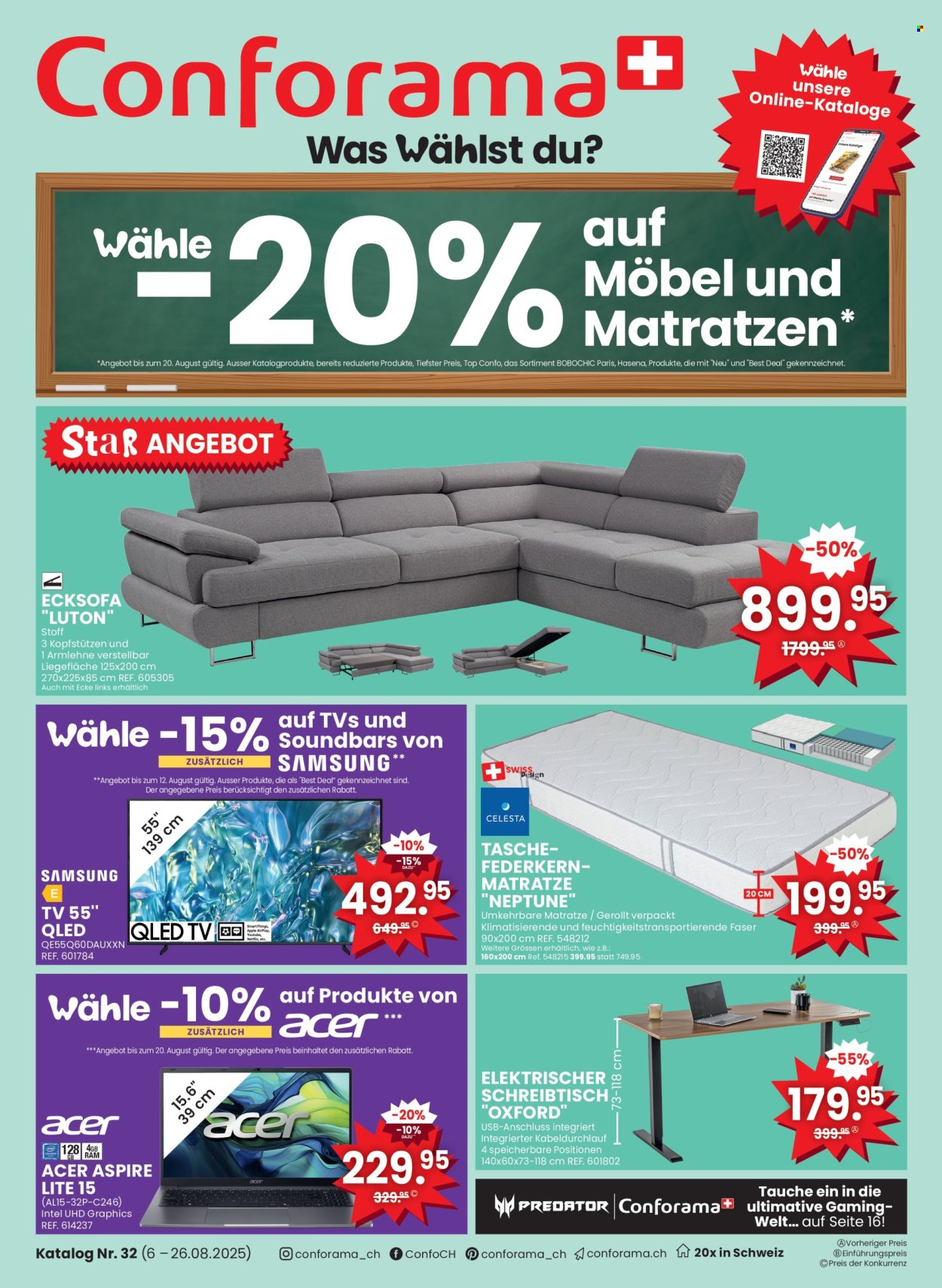 Catalogue Conforama - 6.8.2025 - 26.8.2025. Page 1. Page 1