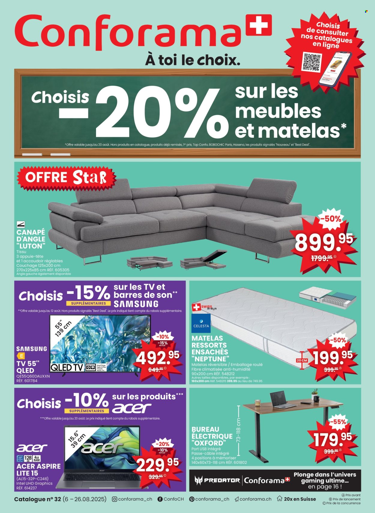 Catalogue Conforama - 6.8.2025 - 26.8.2025. Page 1. Page 1