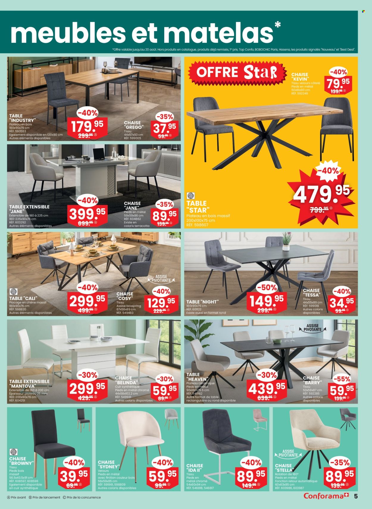 Catalogue Conforama - 6.8.2025 - 26.8.2025. Page 5. Page 5