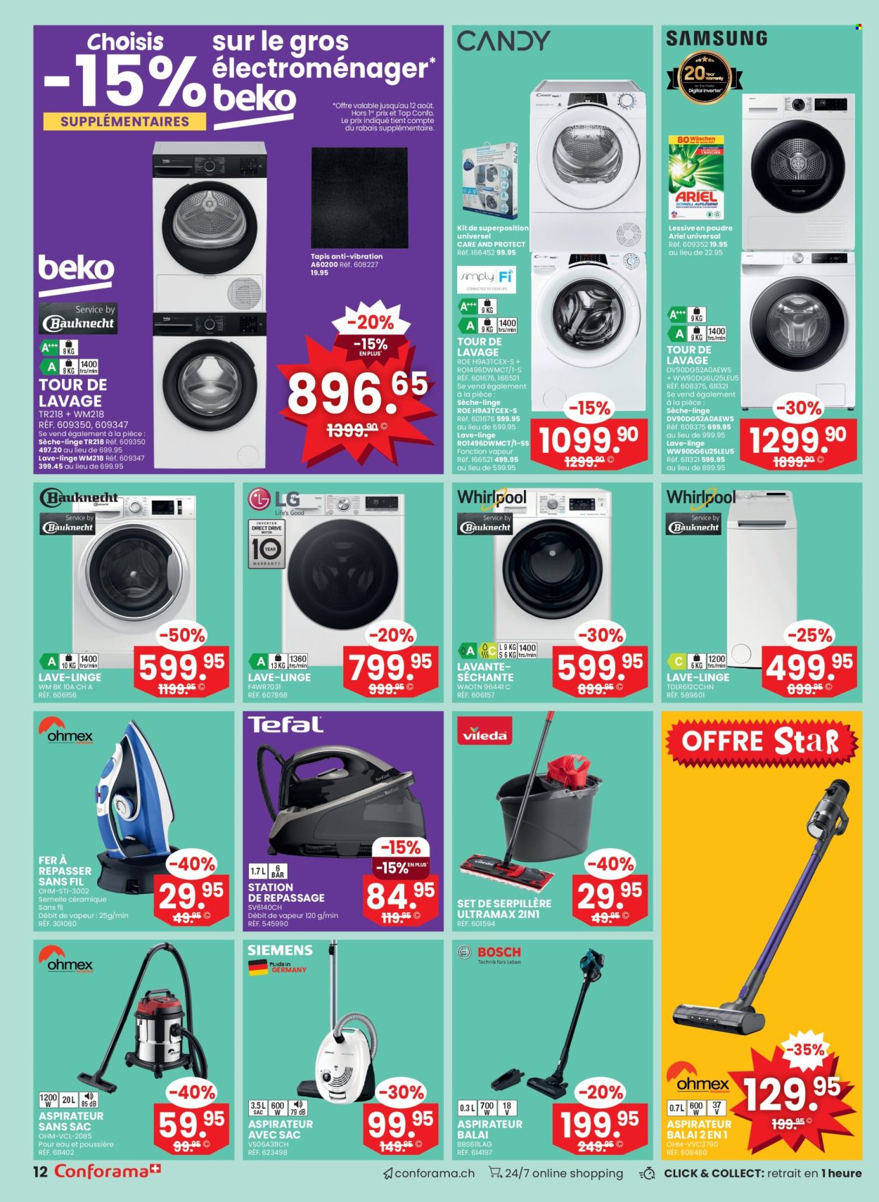 Catalogue Conforama - 6.8.2025 - 26.8.2025. Page 12. Page 12