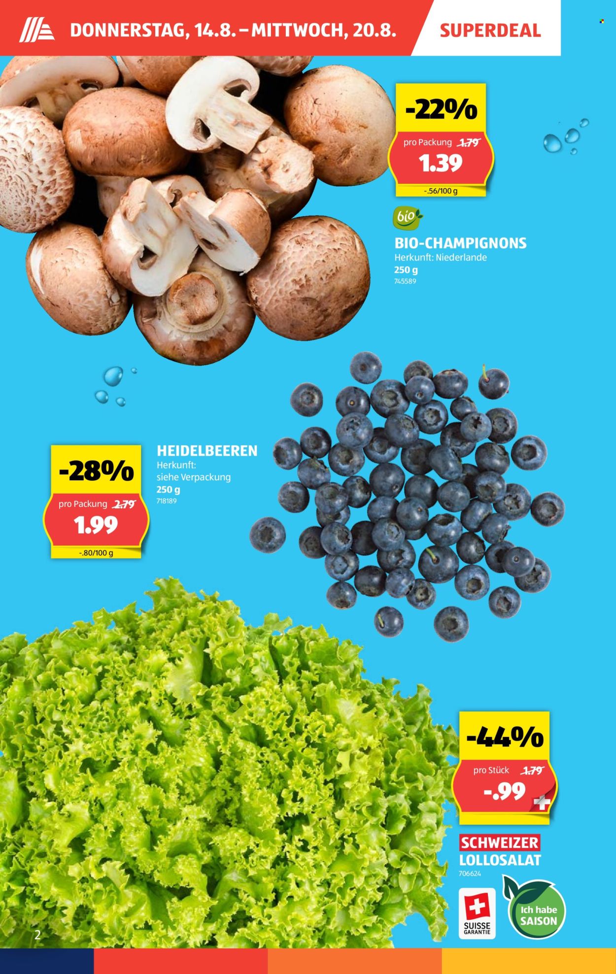 Catalogue Aldi - 14.8.2025 - 20.8.2025. Page 2. Page 2